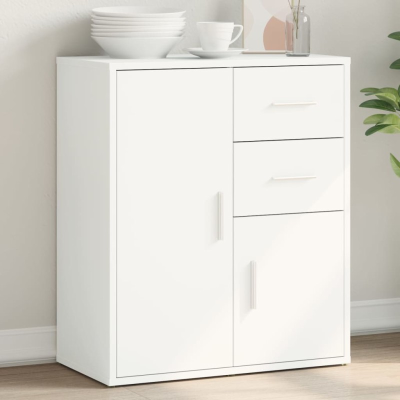 vidaXL Credenza Bianco 60x31x70 cm in Legno Multistrato vidaXL Credenza Bianco 60x31x70 cm in Legno Multistrato