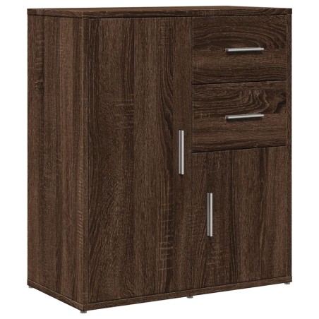 vidaXL Credenza Rovere Marrone 60x31x70 cm in Legno Multistrato