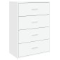 vidaXL Credenza Bianca 60x31x84 cm in Legno Multistrato vidaXL Credenza Bianca 60x31x84 cm in Legno Multistrato