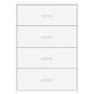 vidaXL Credenza Bianca 60x31x84 cm in Legno Multistrato vidaXL Credenza Bianca 60x31x84 cm in Legno Multistrato