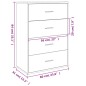 vidaXL Credenza Bianca 60x31x84 cm in Legno Multistrato vidaXL Credenza Bianca 60x31x84 cm in Legno Multistrato