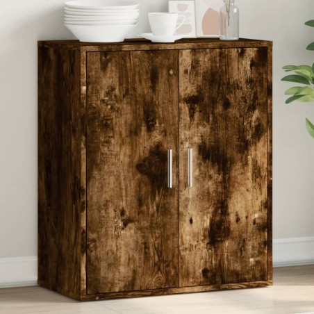vidaXL Credenza Rovere Fumo 79x38x80 cm in Legno Multistrato