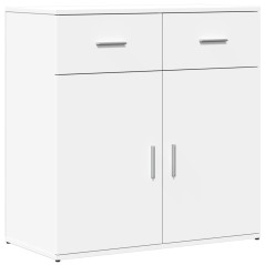 vidaXL Credenza Bianca 79x38x80 cm in Legno Multistrato