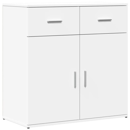 vidaXL Credenza Bianca 79x38x80 cm in Legno Multistrato