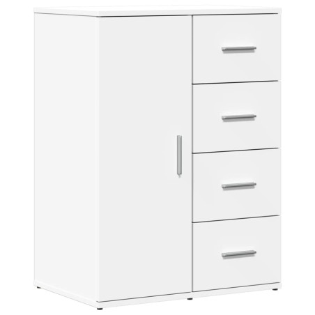 vidaXL Credenza Bianca 59x39x80 cm in Legno Multistrato