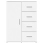 vidaXL Credenza Bianca 59x39x80 cm in Legno Multistrato