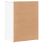 vidaXL Credenza Bianca 59x39x80 cm in Legno Multistrato