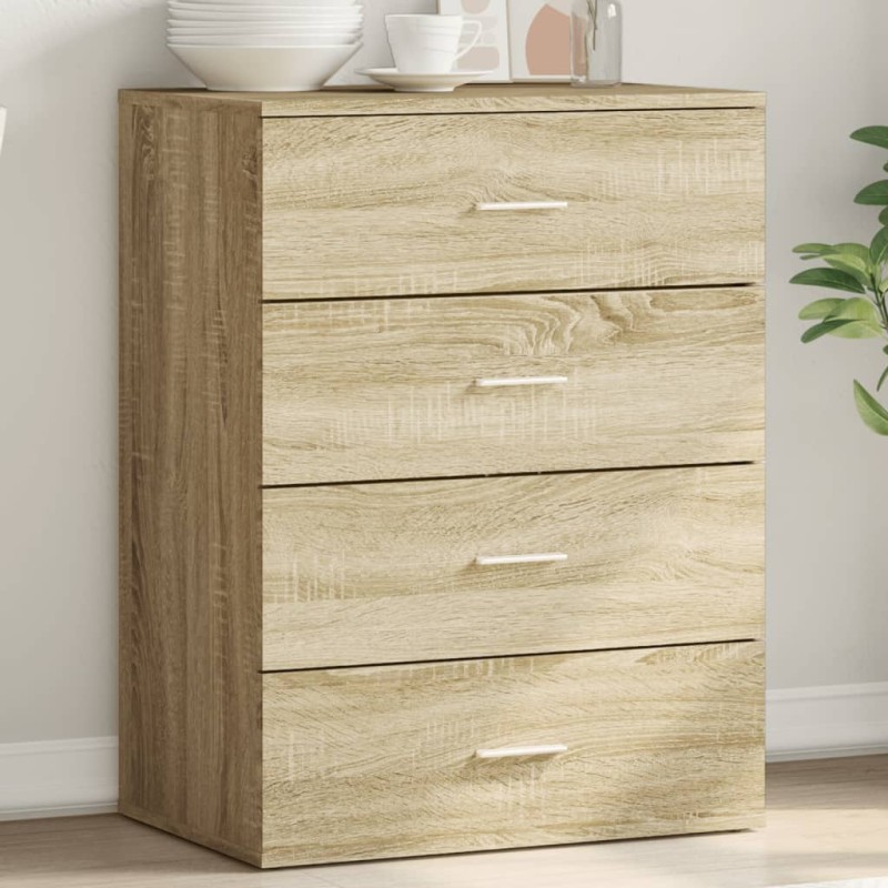 vidaXL Credenza Rovere Sonoma 60x39x80 cm in Legno Multistrato