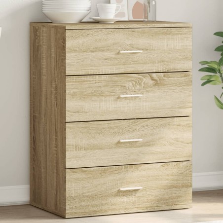 vidaXL Credenza Rovere Sonoma 60x39x80 cm in Legno Multistrato