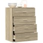 vidaXL Credenza Rovere Sonoma 60x39x80 cm in Legno Multistrato