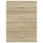 vidaXL Credenza Rovere Sonoma 60x39x80 cm in Legno Multistrato