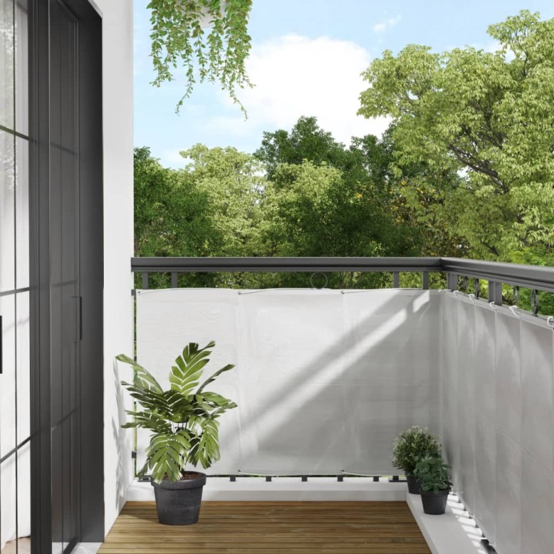 vidaXL Paravento Balcone Grigio chiaro 90x500cm 100% Poliestere Oxford vidaXL Paravento Balcone Grigio chiaro 90x500cm 100% Poliestere Oxford