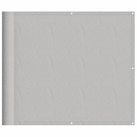 vidaXL Paravento Balcone Grigio chiaro 90x500cm 100% Poliestere Oxford
