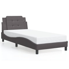 vidaXL Giroletto con Testiera Crema 90x190 cm in Similpelle