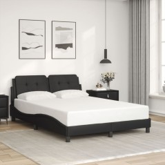 vidaXL Giroletto con Testiera Nero 140x200 cm in Similpelle
