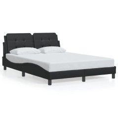vidaXL Giroletto con Testiera Nero 140x200 cm in Similpelle