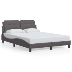 vidaXL Giroletto con Testiera Crema 120x200 cm in Similpelle