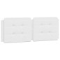 vidaXL Giroletto con Testiera Bianco 140x190 cm in Similpelle