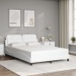vidaXL Giroletto con Testiera Bianco 120x200 cm in Similpelle