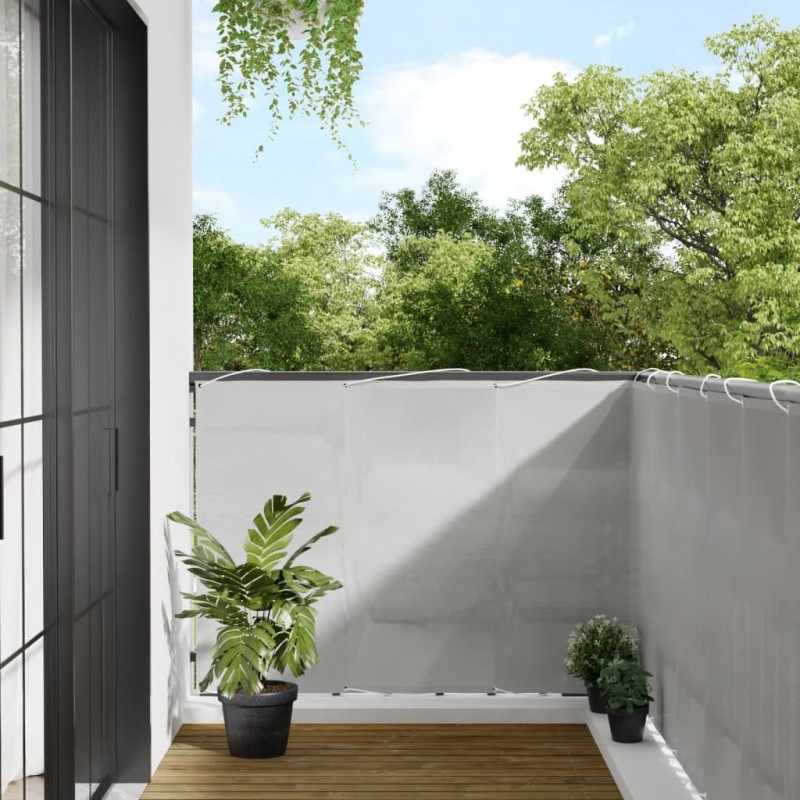 vidaXL Paravento Balcone Grigio chiaro 120x300cm 100%Poliestere Oxford vidaXL Paravento Balcone Grigio chiaro 120x300cm 100%Poliestere Oxford