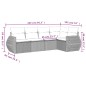 vidaXL Set Divano da Giardino 5 pz con Cuscini Beige in Polyrattan vidaXL Set Divano da Giardino 5 pz con Cuscini Beige in Polyrattan