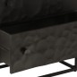 vidaXL Cassettiera Nera 55x30x76 cm in Legno Massello di Mango e Ferro vidaXL Cassettiera Nera 55x30x76 cm in Legno Massello di Mango e Ferro