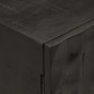 vidaXL Comodino Nero 40x30x50 cm in Legno Massello di Mango e Ferro vidaXL Comodino Nero 40x30x50 cm in Legno Massello di Mango e Ferro