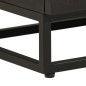 vidaXL Comodino Nero 40x30x50 cm in Legno Massello di Mango e Ferro vidaXL Comodino Nero 40x30x50 cm in Legno Massello di Mango e Ferro