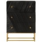 vidaXL Cassettiera Nera 55x30x76 cm in Legno Massello di Mango e Ferro vidaXL Cassettiera Nera 55x30x76 cm in Legno Massello di Mango e Ferro