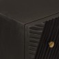vidaXL Cassettiera Nera 55x30x76 cm in Legno Massello di Mango e Ferro vidaXL Cassettiera Nera 55x30x76 cm in Legno Massello di Mango e Ferro