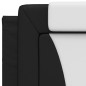 vidaXL Letto con Materasso Nero e Bianco 90x190 cm in Similpelle vidaXL Letto con Materasso Nero e Bianco 90x190 cm in Similpelle