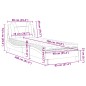 vidaXL Letto con Materasso Grigio 90x190 cm in Similpelle vidaXL Letto con Materasso Grigio 90x190 cm in Similpelle