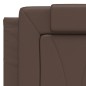 vidaXL Letto con Materasso Marrone 140x190cm in Similpelle vidaXL Letto con Materasso Marrone 140x190cm in Similpelle