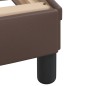 vidaXL Letto con Materasso Marrone 140x190cm in Similpelle vidaXL Letto con Materasso Marrone 140x190cm in Similpelle