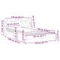 vidaXL Letto con Materasso Marrone 140x190cm in Similpelle vidaXL Letto con Materasso Marrone 140x190cm in Similpelle