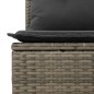 vidaXL Set Divano da Giardino 6 pz con Cuscini Grigio in Polyrattan vidaXL Set Divano da Giardino 6 pz con Cuscini Grigio in Polyrattan