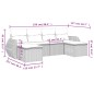 vidaXL Set Divano da Giardino 6 pz con Cuscini Grigio in Polyrattan vidaXL Set Divano da Giardino 6 pz con Cuscini Grigio in Polyrattan