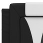 vidaXL Letto con Materasso Nero e Bianco 140x200 cm in Similpelle vidaXL Letto con Materasso Nero e Bianco 140x200 cm in Similpelle