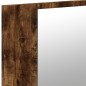 vidaXL Armadietto a Specchio con LED Rovere Fumo 90x12x45cm Acrilico