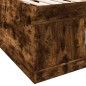 vidaXL Divano Letto con Cassetti senza Materasso Rovere Fumo 90x200 cm vidaXL Divano Letto con Cassetti senza Materasso Rovere Fumo 90x200 cm