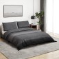vidaXL Set Copripiumino Grigio Scuro 225x220 cm in Cotone vidaXL Set Copripiumino Grigio Scuro 225x220 cm in Cotone