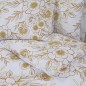 vidaXL Set Copripiumino Bianco e Marrone 200x200 cm in Cotone vidaXL Set Copripiumino Bianco e Marrone 200x200 cm in Cotone