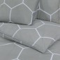 vidaXL Set Copripiumino Grigio 140x200 cm in Cotone vidaXL Set Copripiumino Grigio 140x200 cm in Cotone