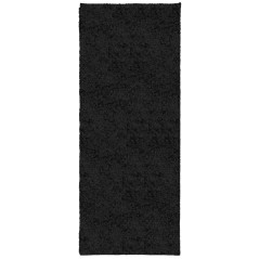 vidaXL Tappeto Shaggy PAMPLONA a Pelo Lungo Moderno Nero 80x200 cm