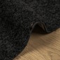 vidaXL Tappeto Shaggy PAMPLONA a Pelo Lungo Moderno Nero 80x200 cm