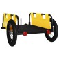 vidaXL Rimorchio da Bici Giallo Oxford e Ferro vidaXL Rimorchio da Bici Giallo Oxford e Ferro