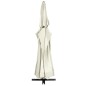 vidaXL Ombrellone da Giardino Palo in Alluminio 600 cm Bianco Sabbia vidaXL Ombrellone da Giardino Palo in Alluminio 600 cm Bianco Sabbia