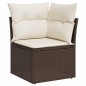 vidaXL Set Divani da Giardino 8 pz con Cuscini Marrone in Polyrattan vidaXL Set Divani da Giardino 8 pz con Cuscini Marrone in Polyrattan