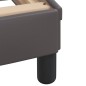 vidaXL Letto con Materasso Grigio 90x190 cm in Similpelle