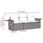 vidaXL Set Divano da Giardino 3 pz con Cuscini Marrone in Polyrattan vidaXL Set Divano da Giardino 3 pz con Cuscini Marrone in Polyrattan